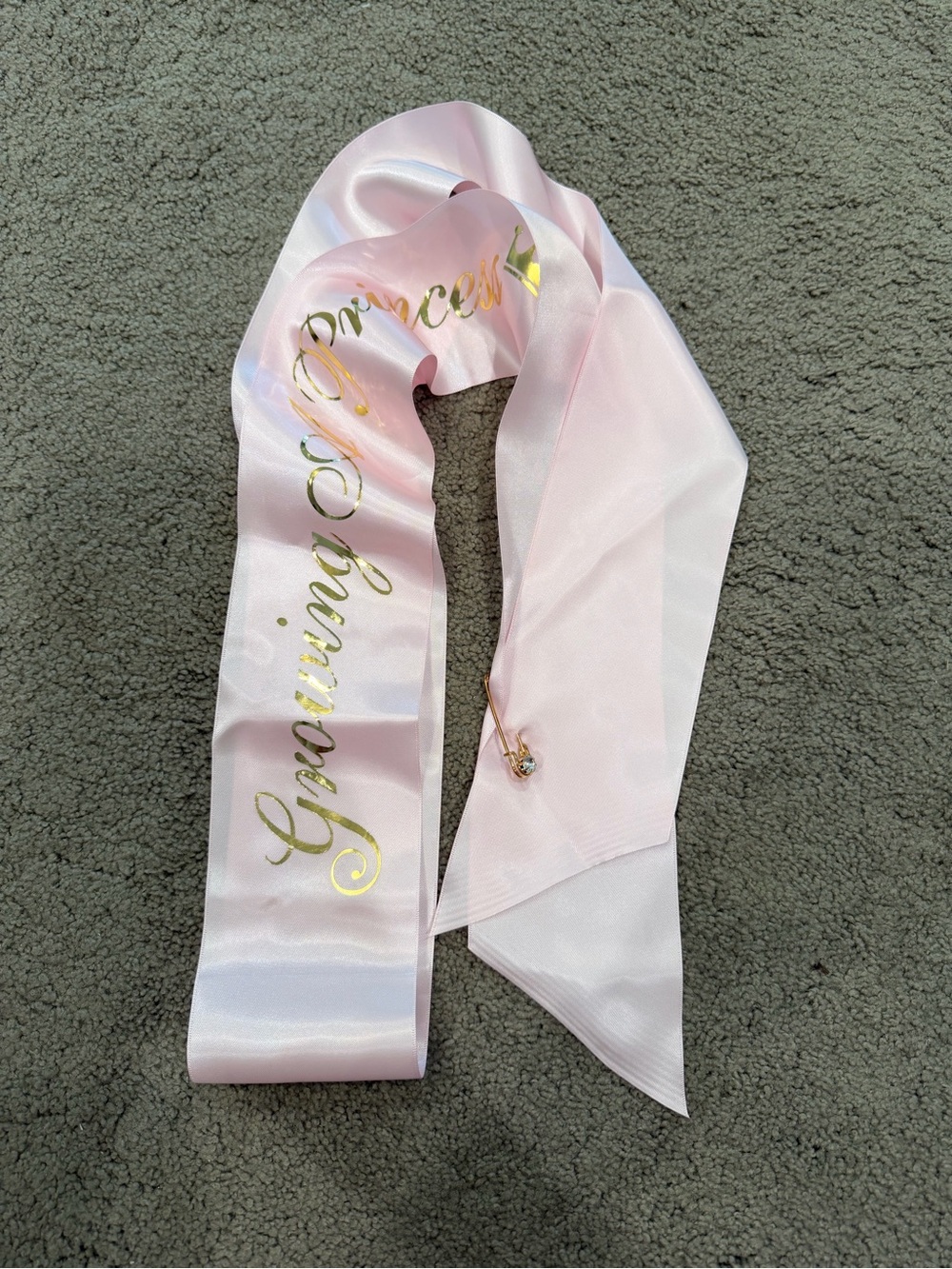 Growing a Princess Baby Shower Sash